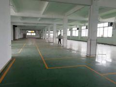 万江大汾二楼1000平方标准厂房出租有地坪漆和现成办公室