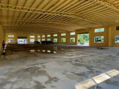 惠城区江北独院1200平铁皮房钢构厂房出租分租空地大好进车