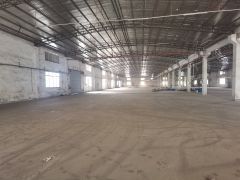 博罗园洲国道旁原房东独栋钢结构滴水八米6000平出租空地超大