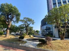 建面50万平方，一楼层810米，玻璃幕墙形象很好，实际面积