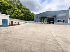 靠山边单一层独院2000平钢构厂房仓库出租滴水7米可进大车